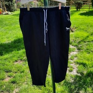 PINK cropped sweatpants